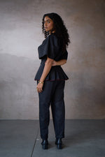 Load image into Gallery viewer, SABRINA PLEATED SET- BLACK
