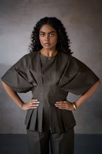 Load image into Gallery viewer, SABRINA PLEATED SET- NOMAD OLIVE
