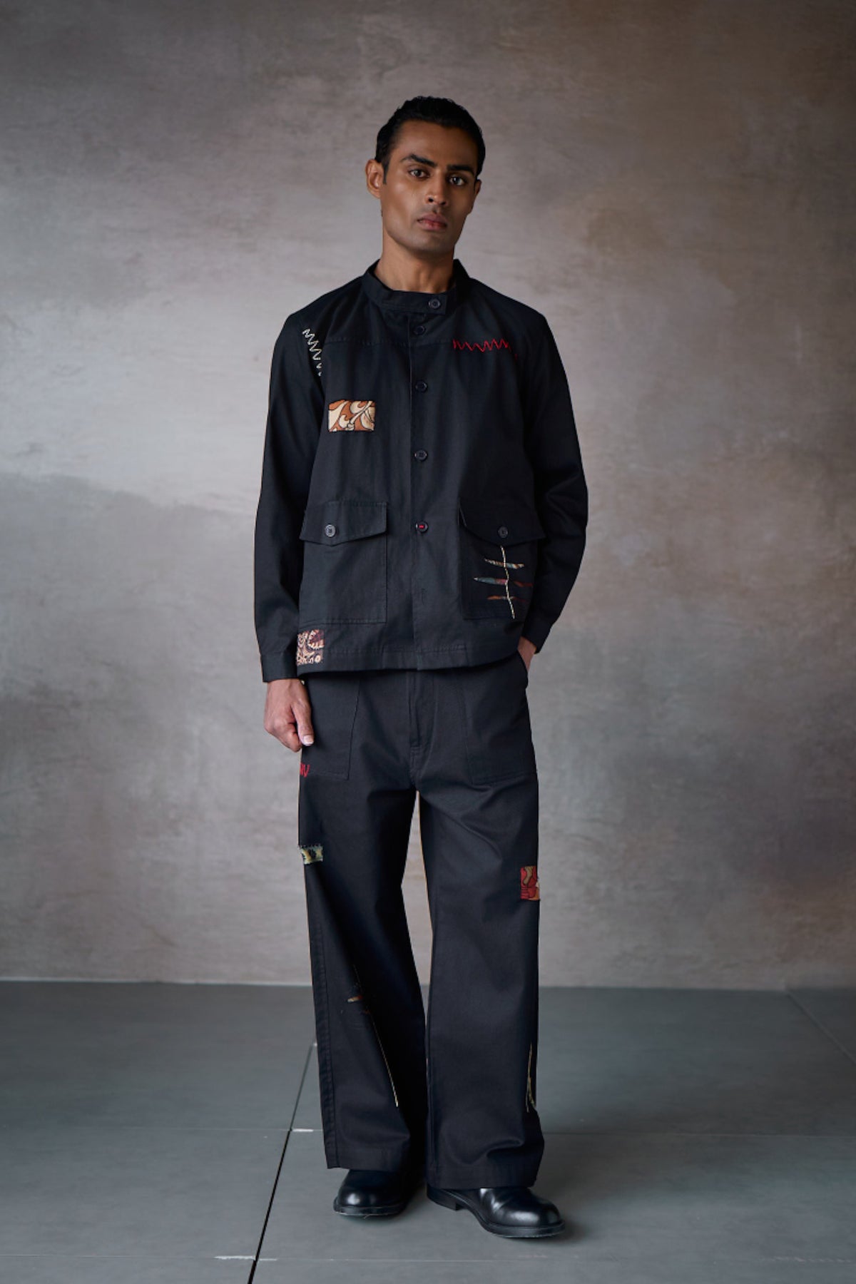 JENAB SHACKET SET-BLACK (SET OF2)