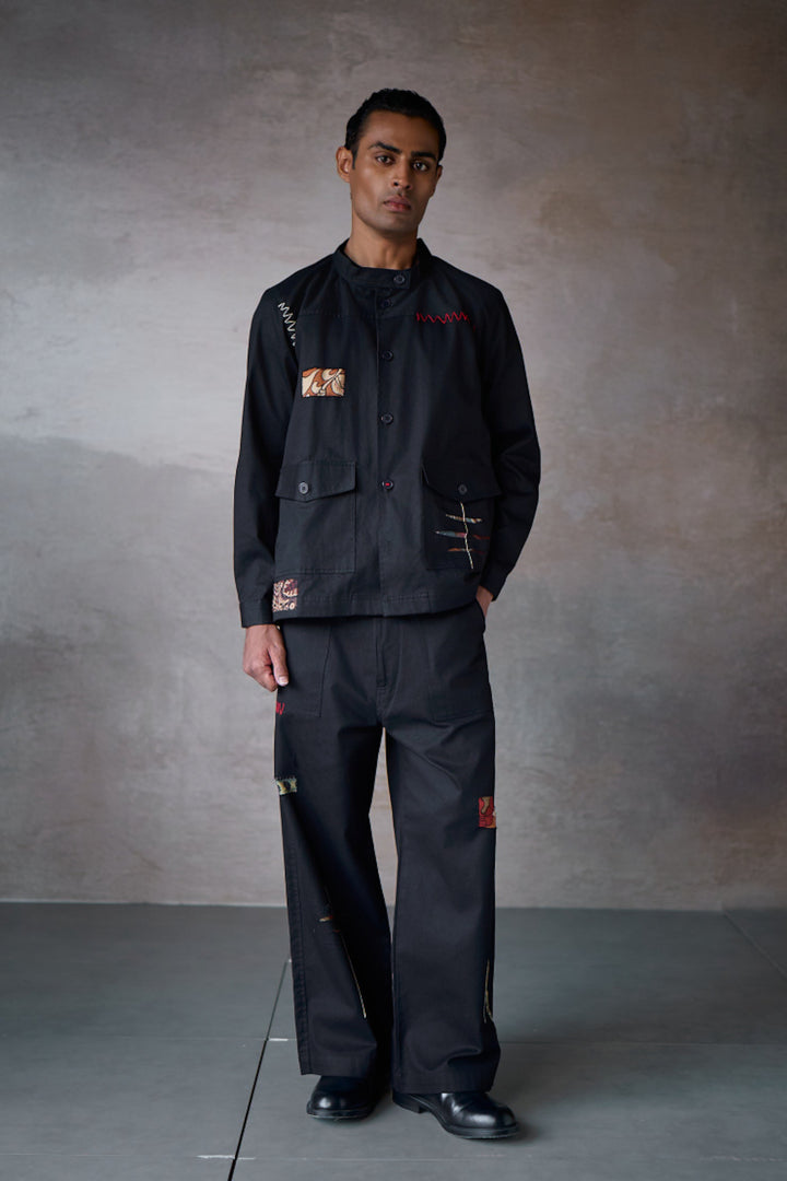 JENAB SHACKET SET-BLACK (SET OF2)