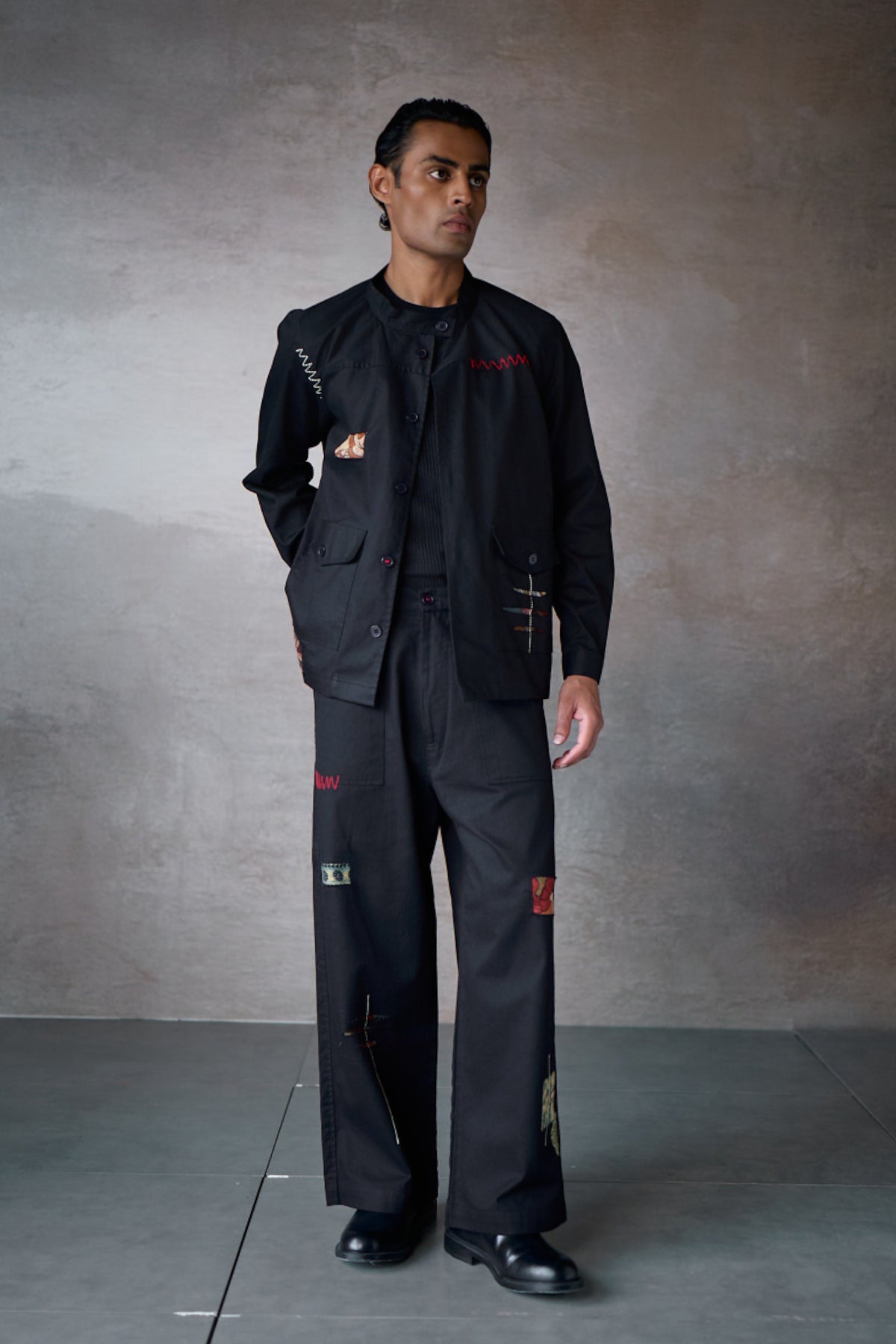 JENAB SHACKET SET-BLACK (SET OF2)