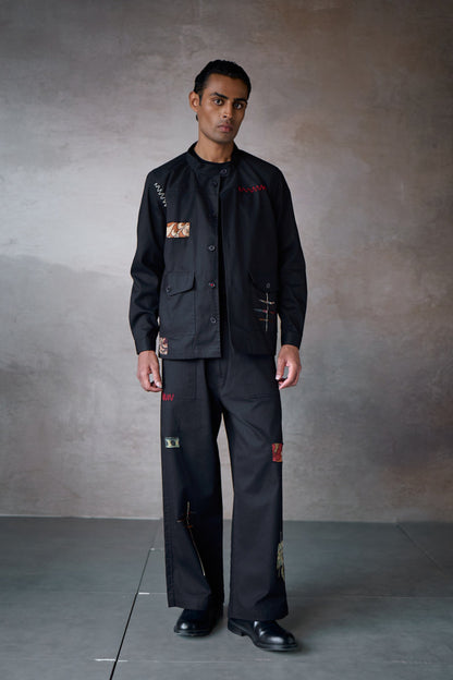 JENAB SHACKET SET-BLACK (SET OF2)