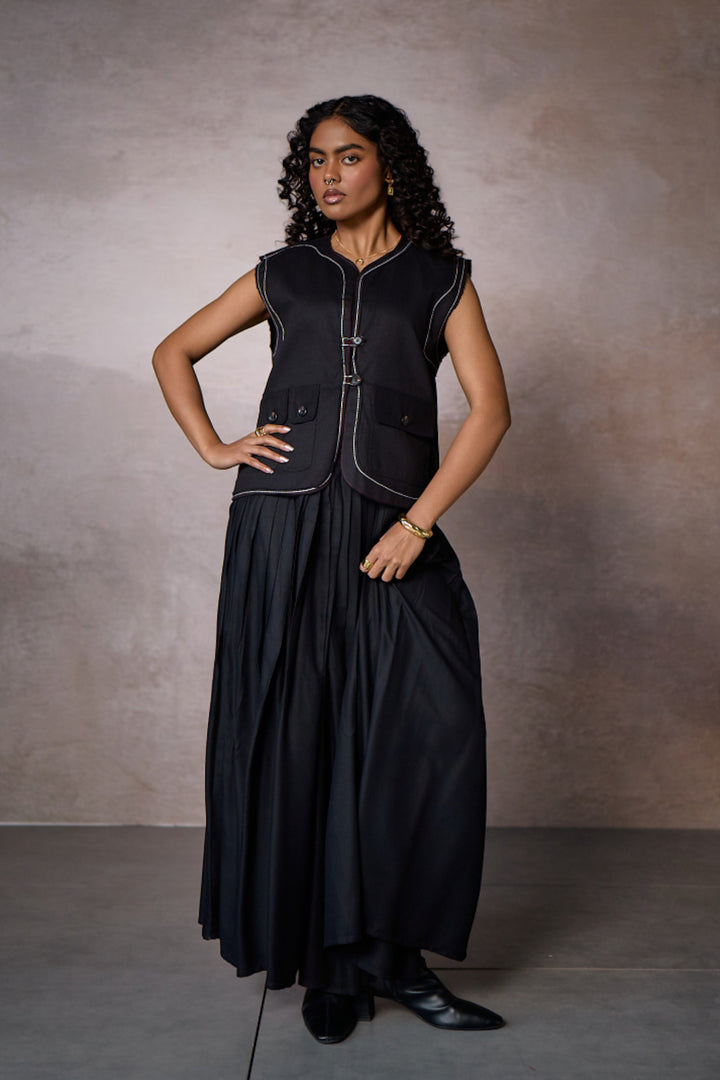 ALVARO UTILITY JACKET-BLACK