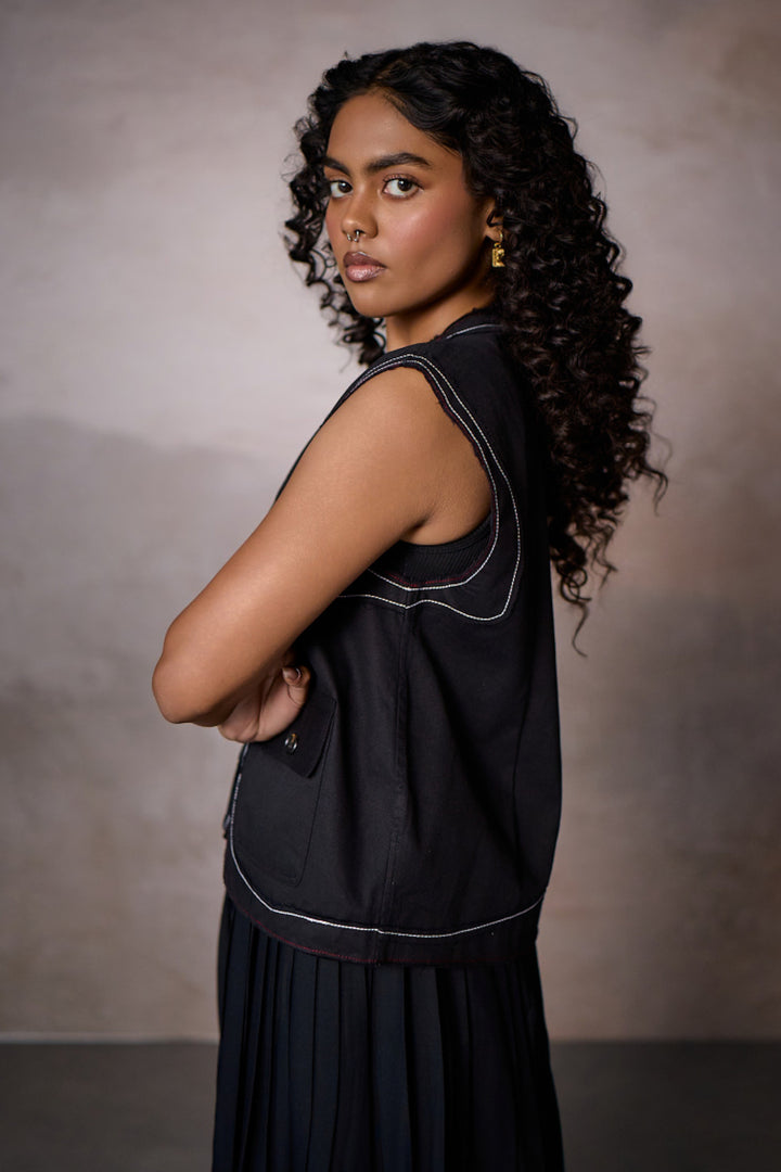 ALVARO UTILITY JACKET-BLACK