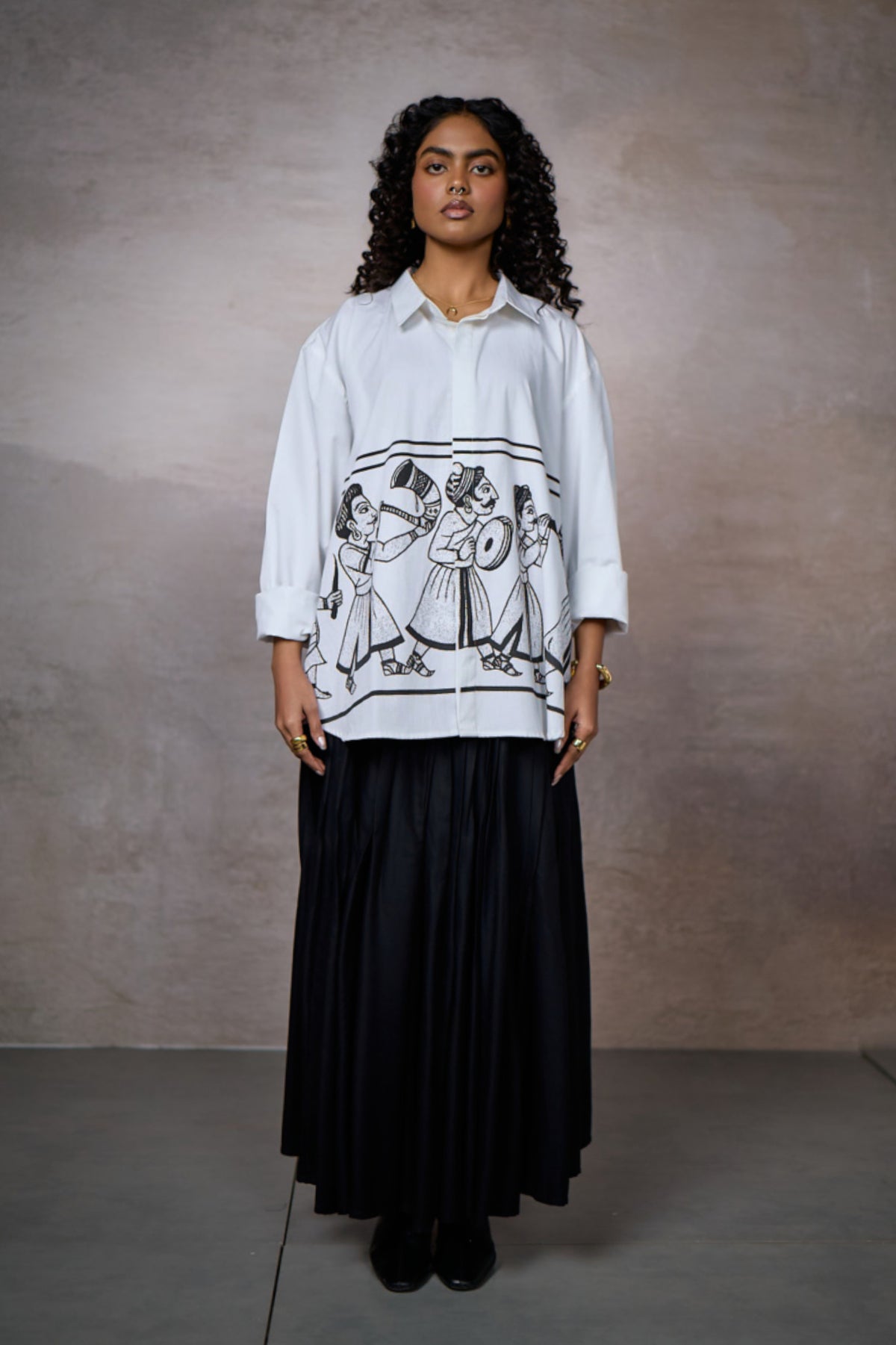 JASHN OVERSIZED SHIRT-INK
