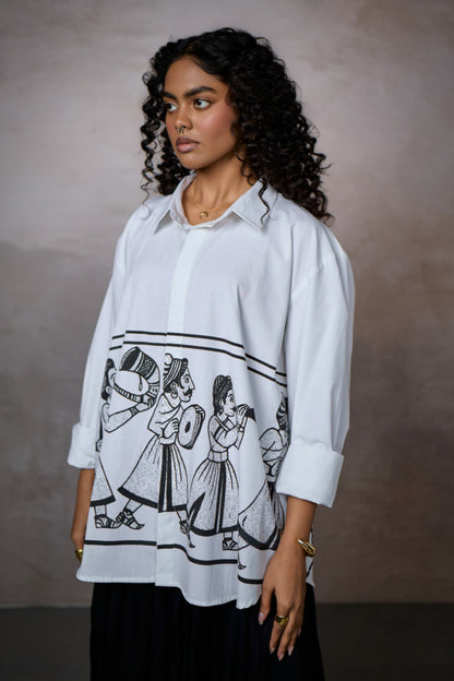JASHN OVERSIZED SHIRT-INK