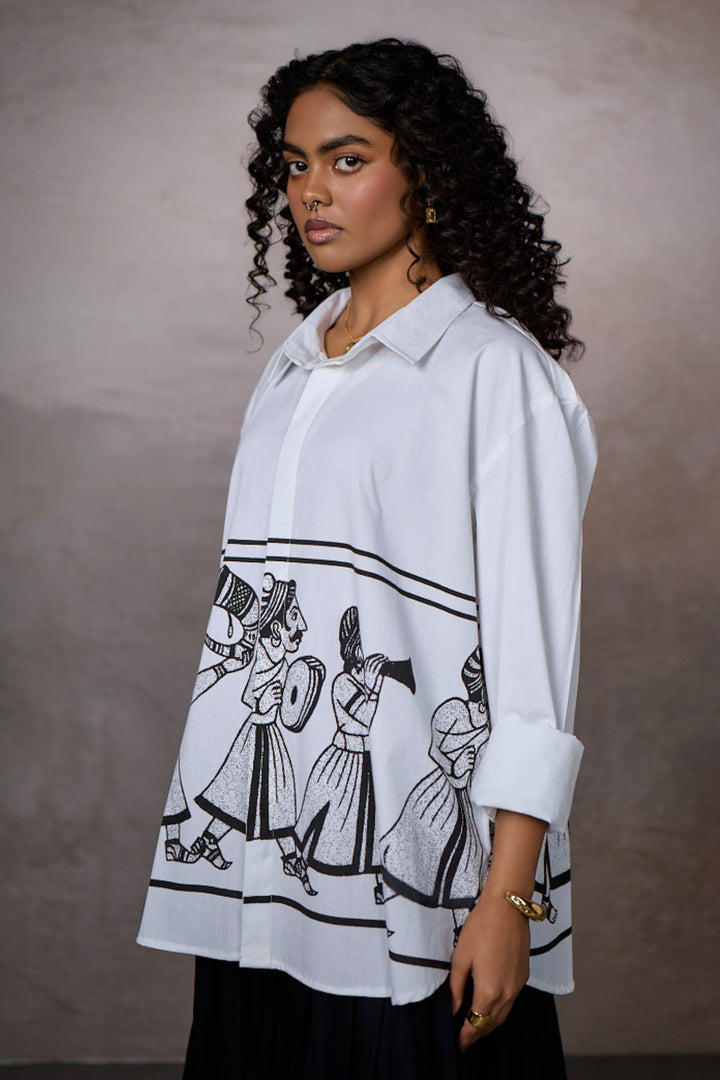 JASHN OVERSIZED SHIRT-INK