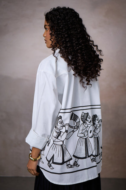 JASHN OVERSIZED SHIRT-INK