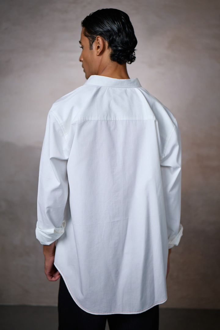 KALAKAAR EMBLEM SHIRT- WHITE