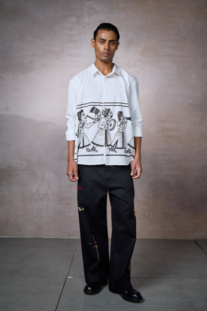 JASHN OVERSIZED SHIRT-INK