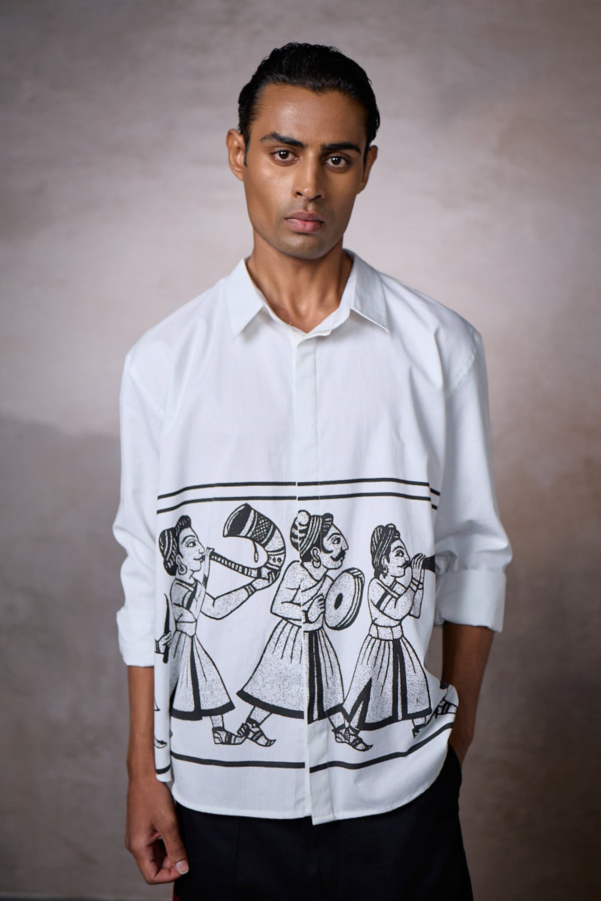 JASHN OVERSIZED SHIRT-INK