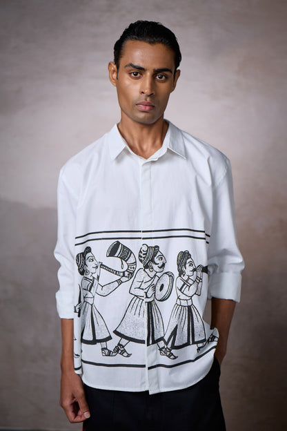 JASHN OVERSIZED SHIRT-INK