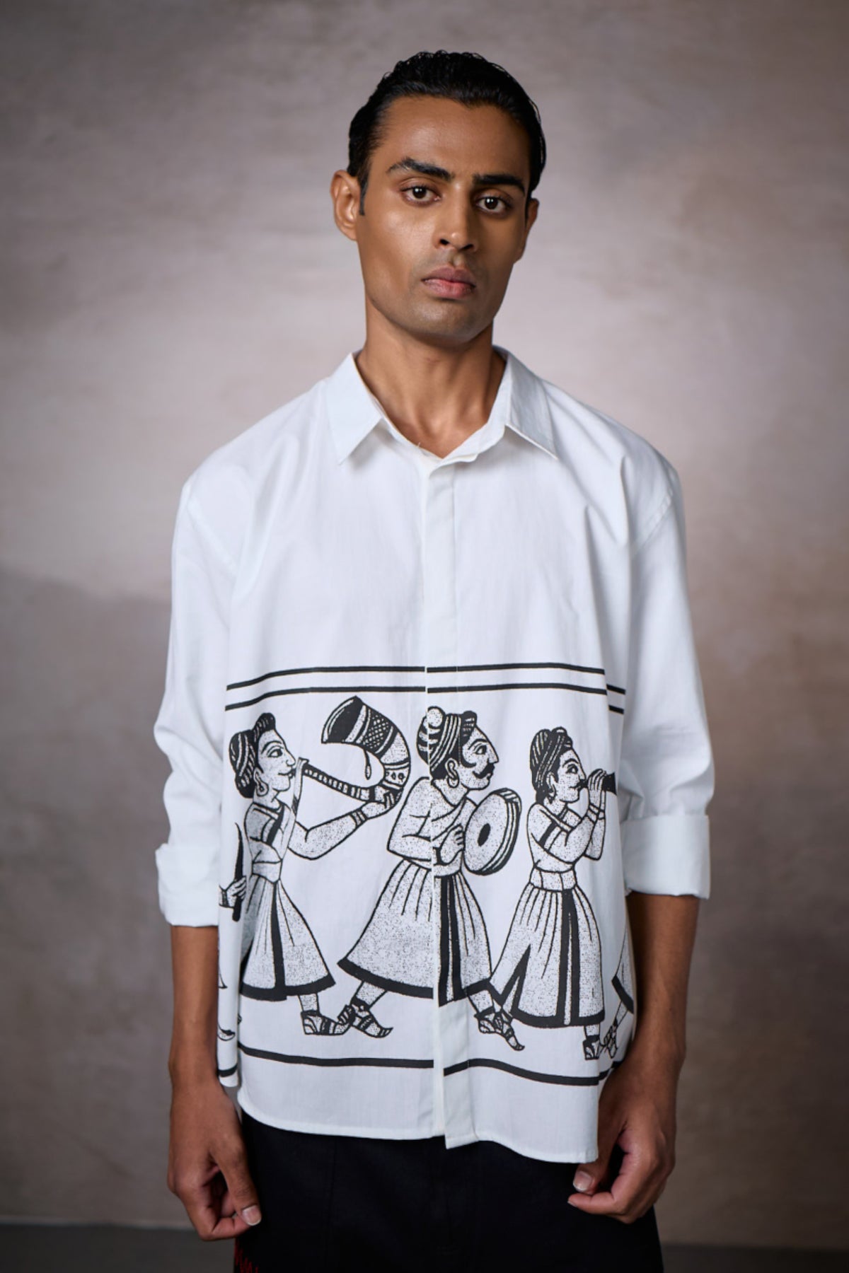 JASHN OVERSIZED SHIRT-INK