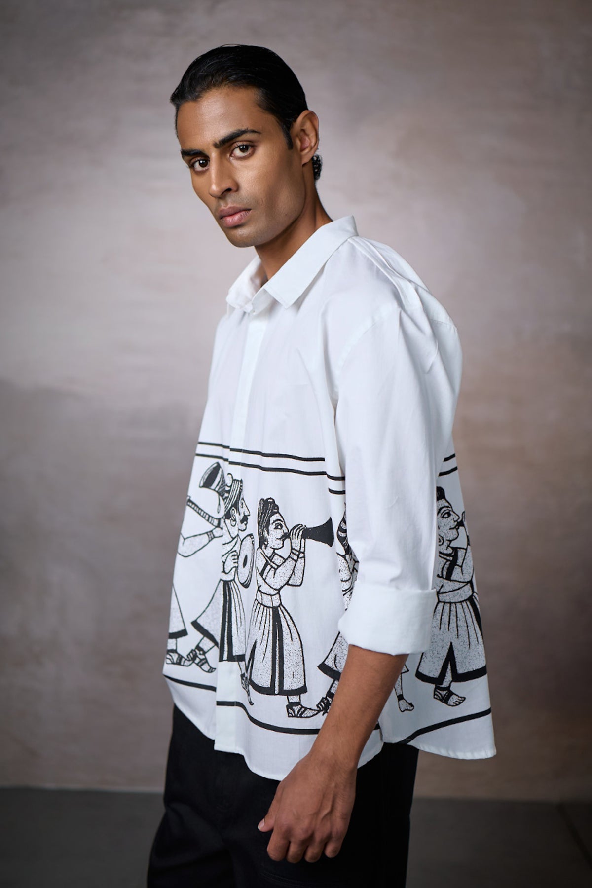 JASHN OVERSIZED SHIRT-INK