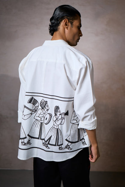 JASHN OVERSIZED SHIRT-INK