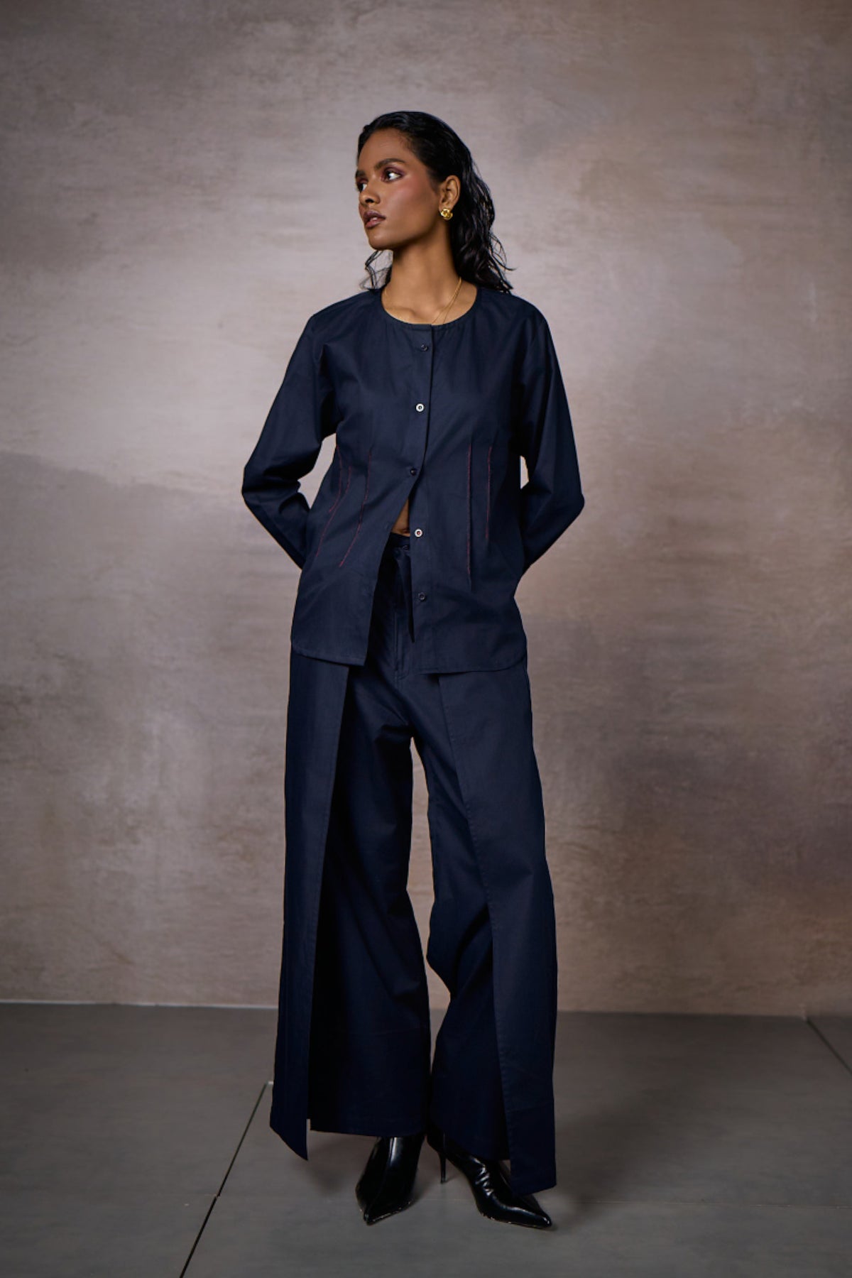 NEWYORKER SHIRT SET- NAVY