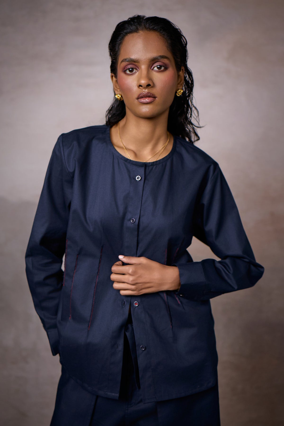 NEWYORKER SHIRT SET- NAVY