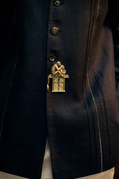 Monkey Festive Brooch- Parivar