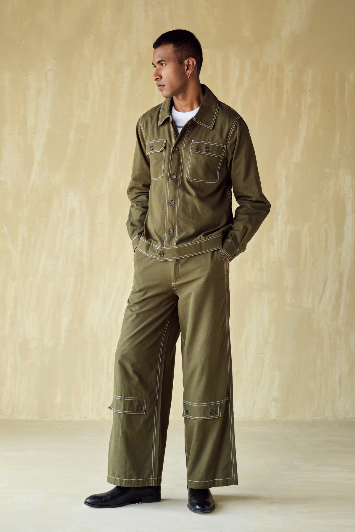 BRENDON BUTTON DOWN JACKET SET  (SET OF 2)