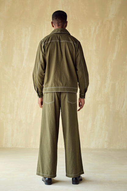 BRENDON BUTTON DOWN JACKET SET  (SET OF 2)