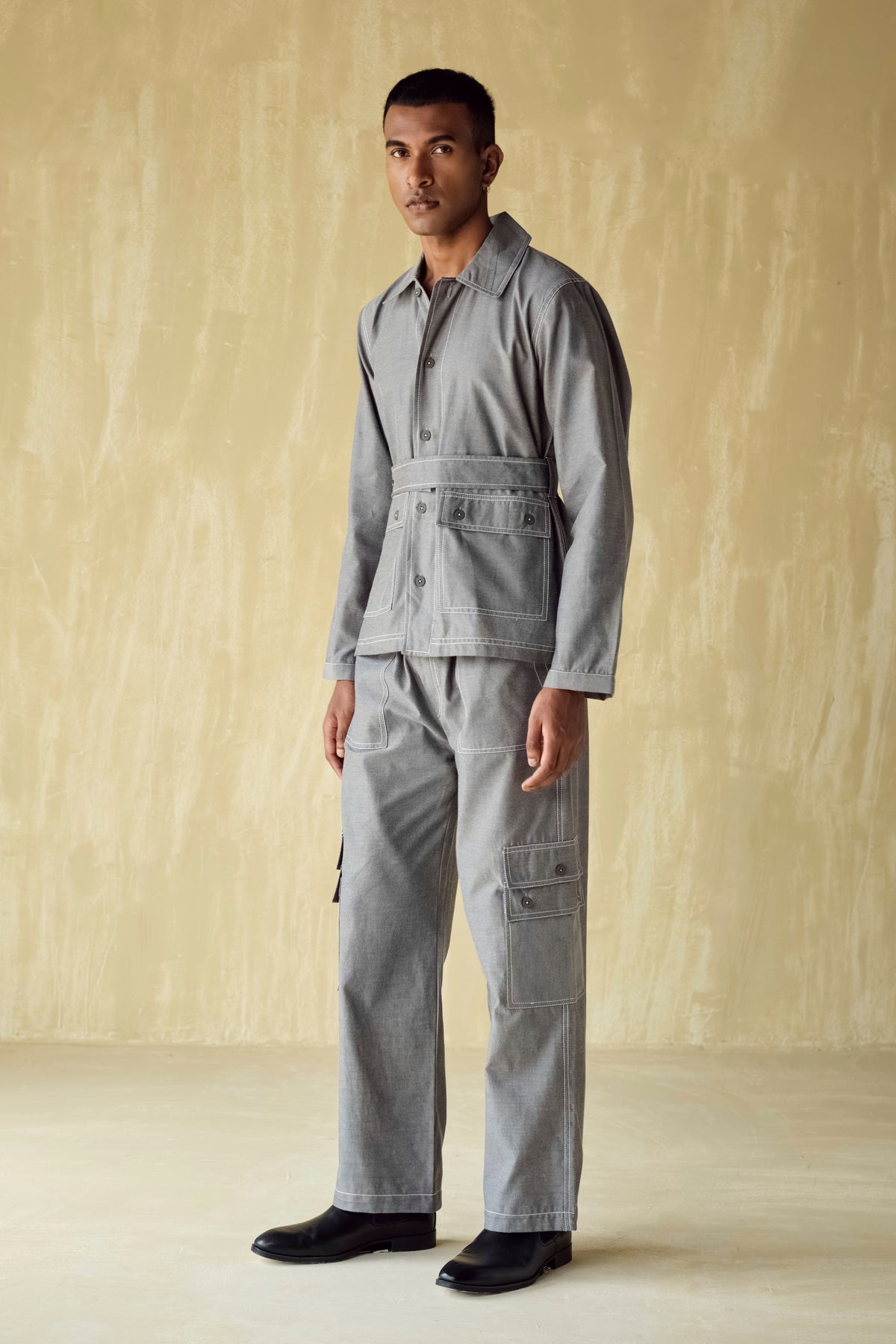 CULLINAN SAFARI SET-CHAMBRAY BLACK