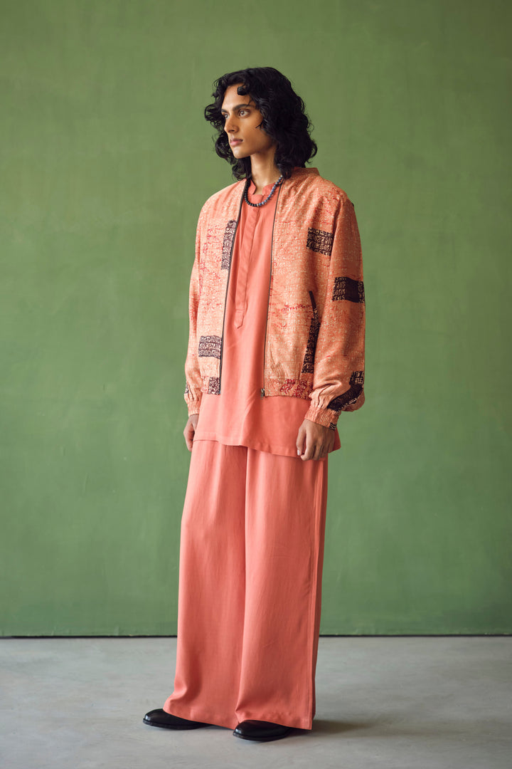 BRAHMA BOMBER JACKET SET-AJRAK
