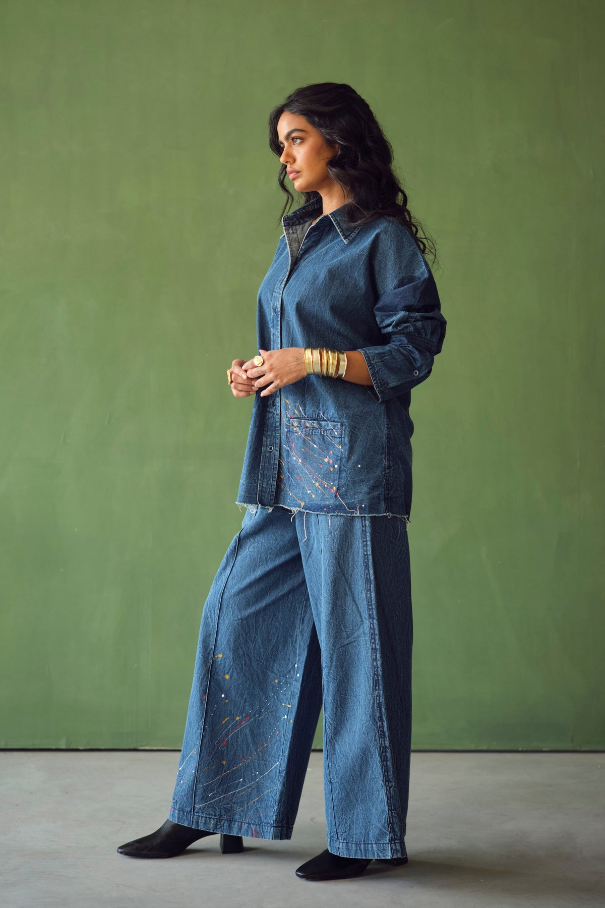 KOI SHIRT SET -DENIM