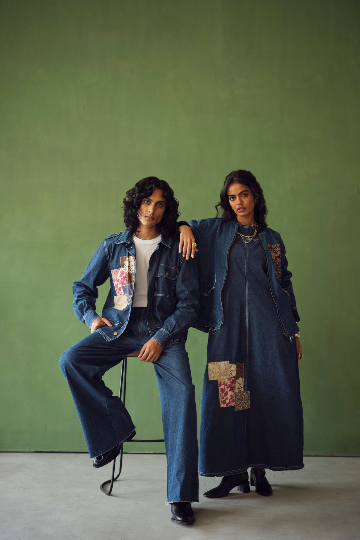 YORKSHIRE DENIM SET -PATCHWORK