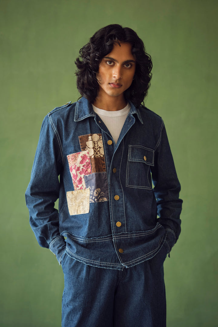 YORKSHIRE DENIM JACKET -PATCHWORK
