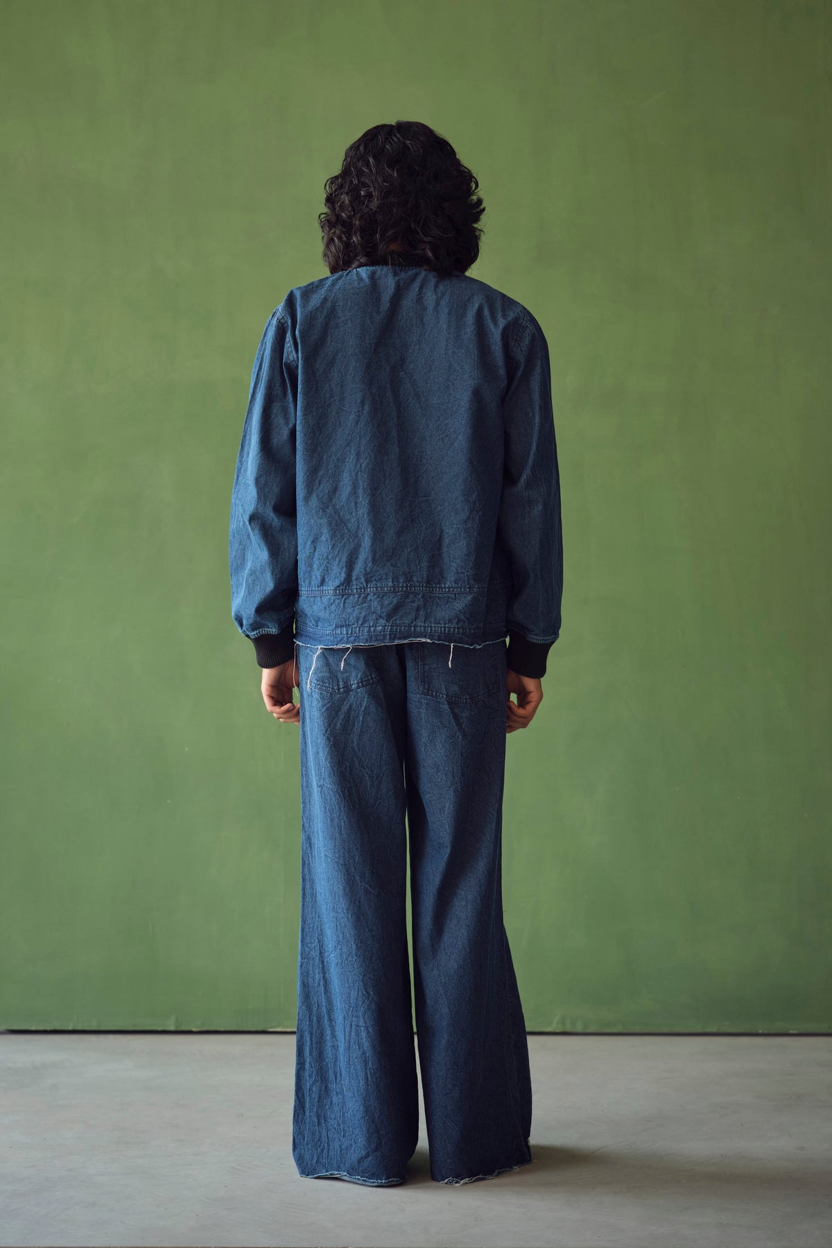 BOMBER DENIM SET -PATCHWORK