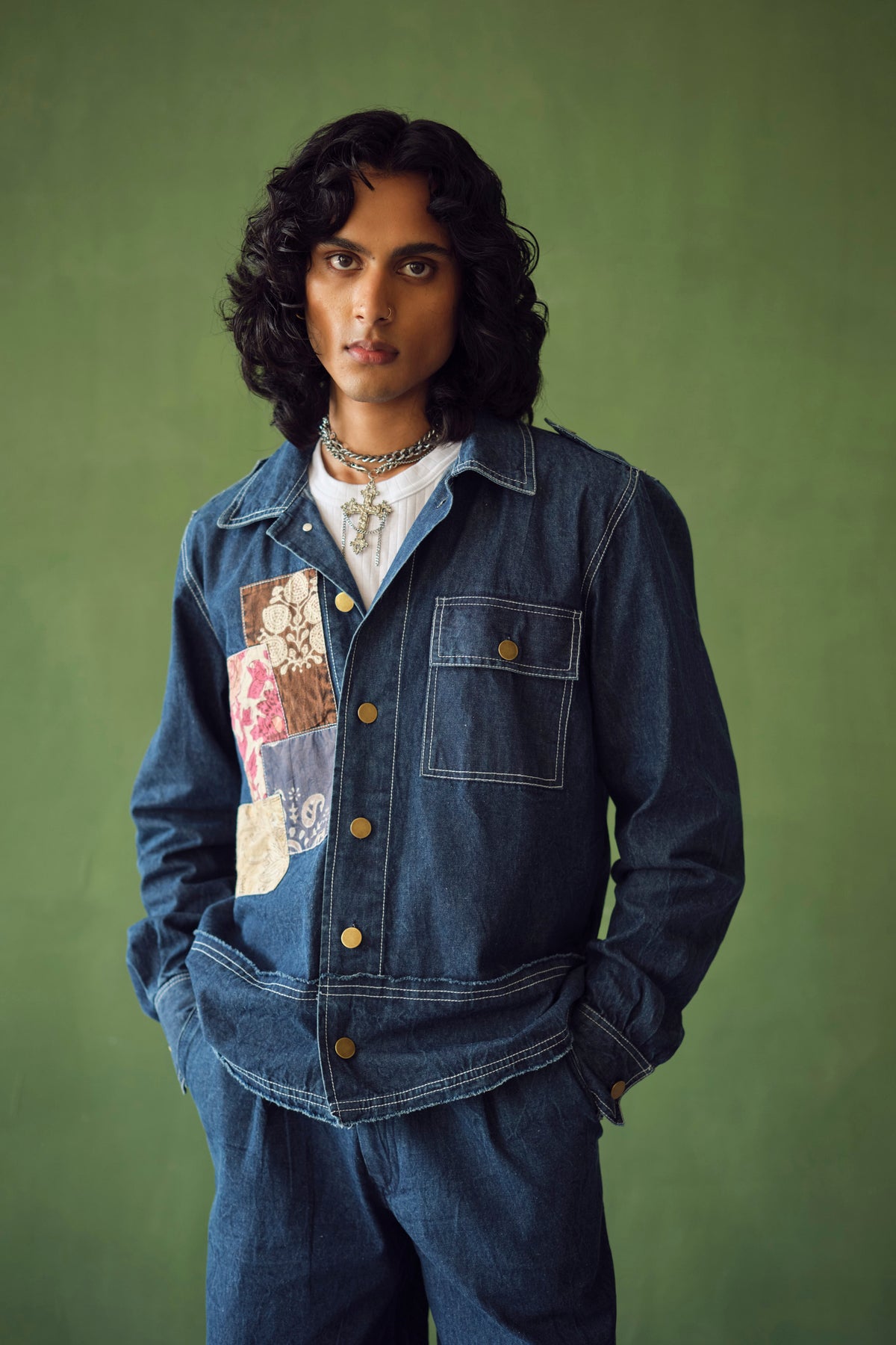 YORKSHIRE DENIM JACKET -PATCHWORK