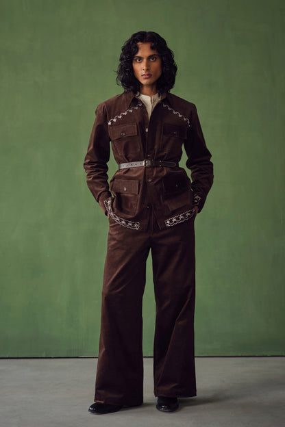KHUNAFA CORDUROY SAFARI SET