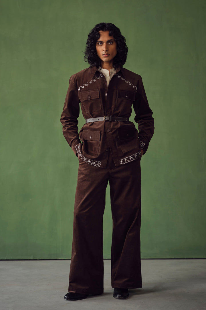 KHUNAFA CORDUROY SAFARI SET