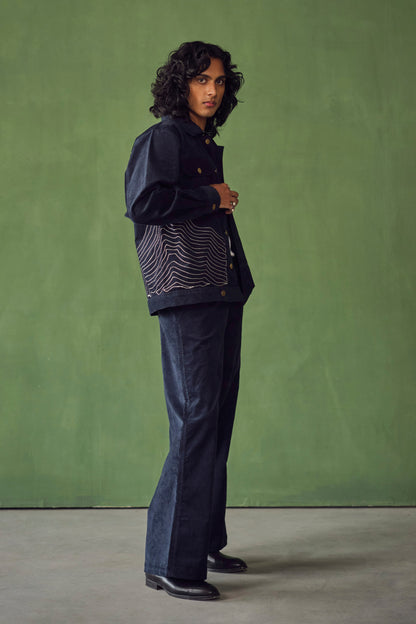 OLIVER CORDUROY JACKET SET - NAVY