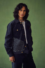 Load image into Gallery viewer, OLIVER CORDUROY JACKET SET - NAVY
