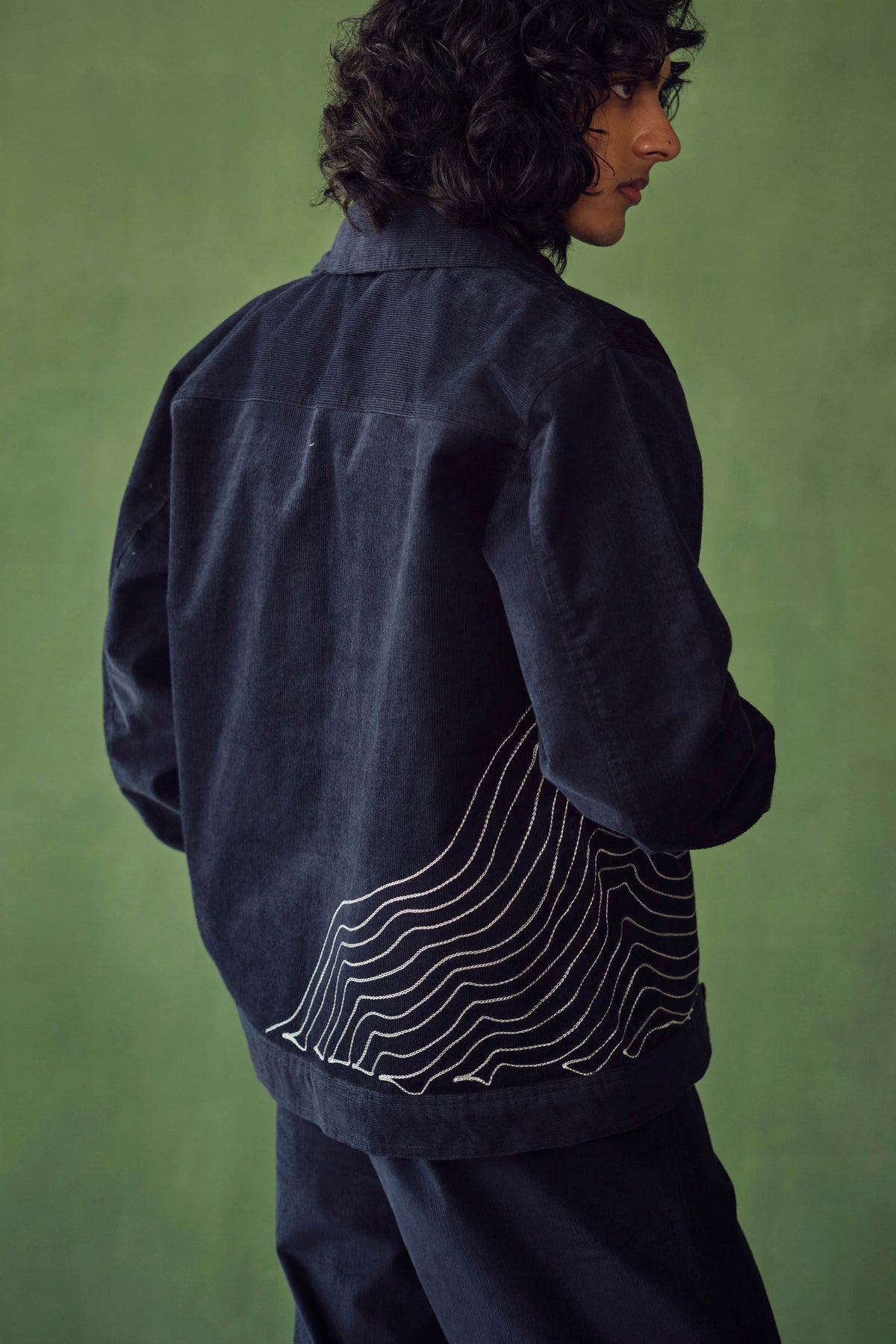 OLIVER CORDUROY JACKET SET - NAVY