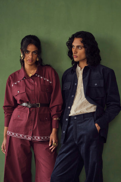 VOYCE SAFARI SET-MAROON
