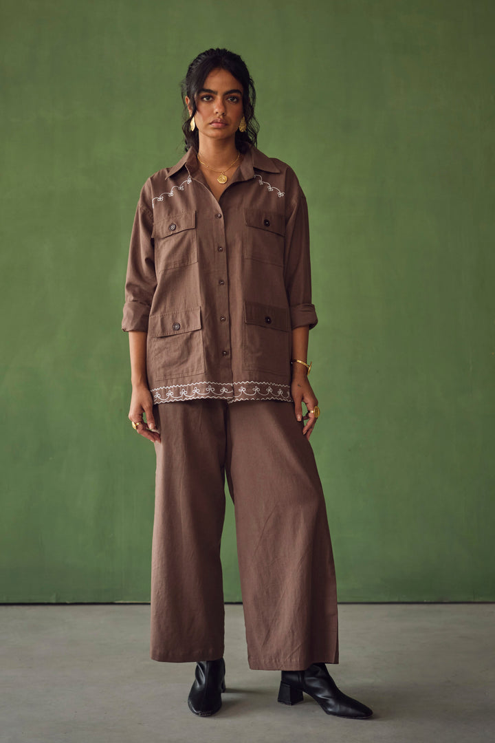 VOYCE SAFARI SET-ASH BROWN