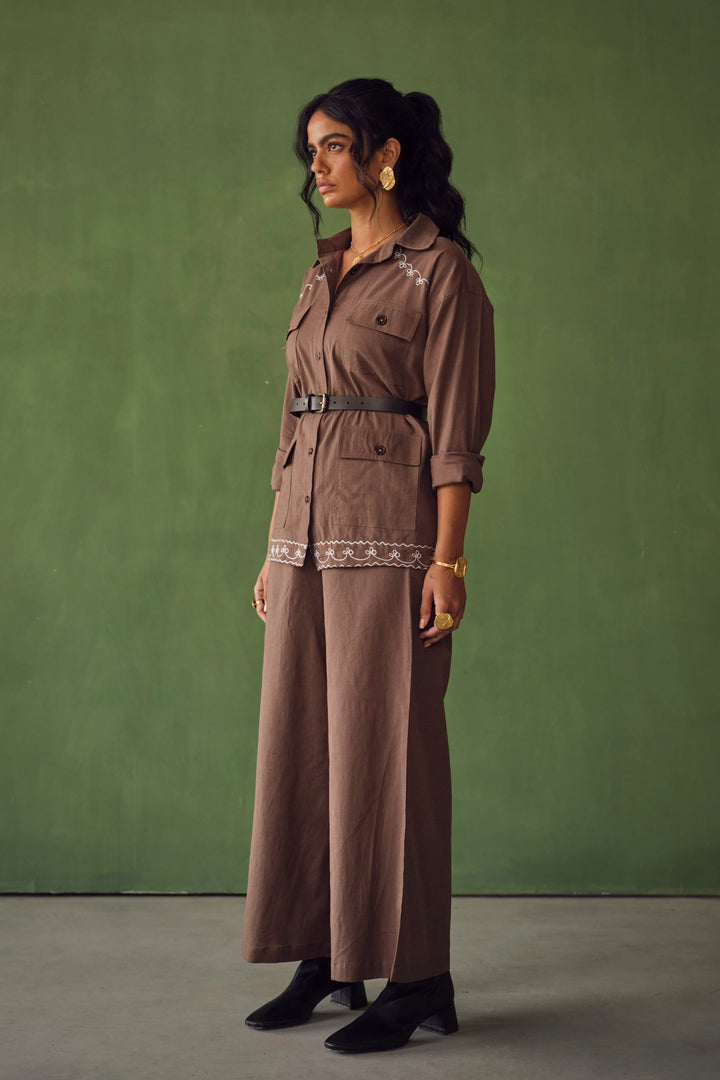 VOYCE SAFARI SET-ASH BROWN