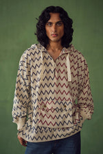 Load image into Gallery viewer, BOIS OVERSIZED CHEVRON HOODIE
