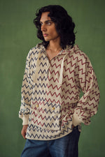 Load image into Gallery viewer, BOIS OVERSIZED CHEVRON HOODIE
