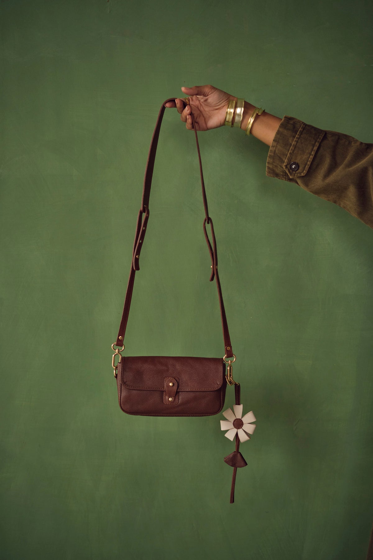 SELENA MINI SATCHEL BAG-OXBLOOD