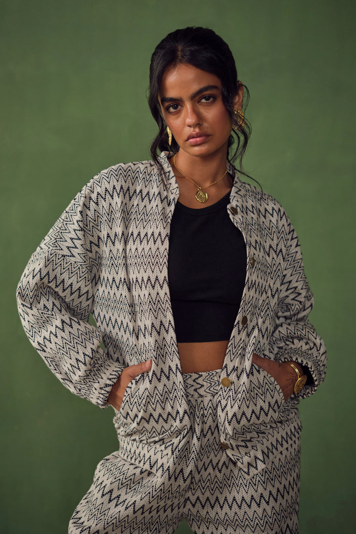 NEWYORKER STREET SET-CHEVRON CROCHET