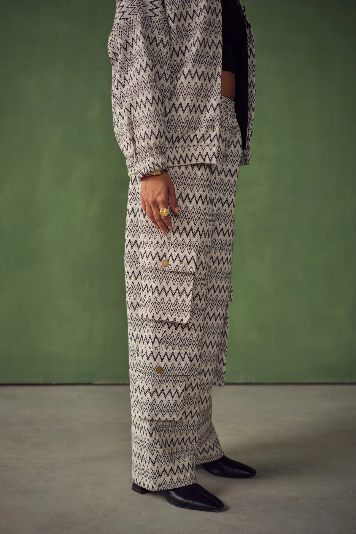 NEWYORKER STREET SET-CHEVRON CROCHET