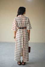Load image into Gallery viewer, CROCHET VACATION DRESS-CHEVRON
