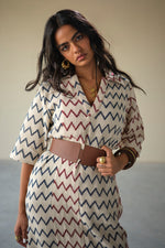 Load image into Gallery viewer, CROCHET VACATION DRESS-CHEVRON

