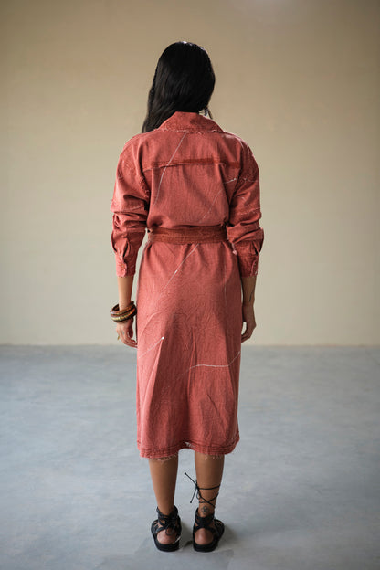 UNFINISHED ARTIST DRESS- CRAYON