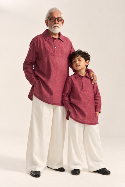 Jahan Embroidered Kurta Set-Kids
