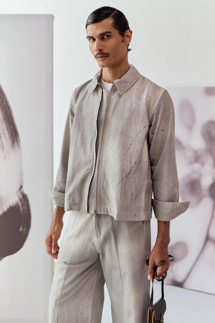 ARTIST JACKET SET- CHARCOAL