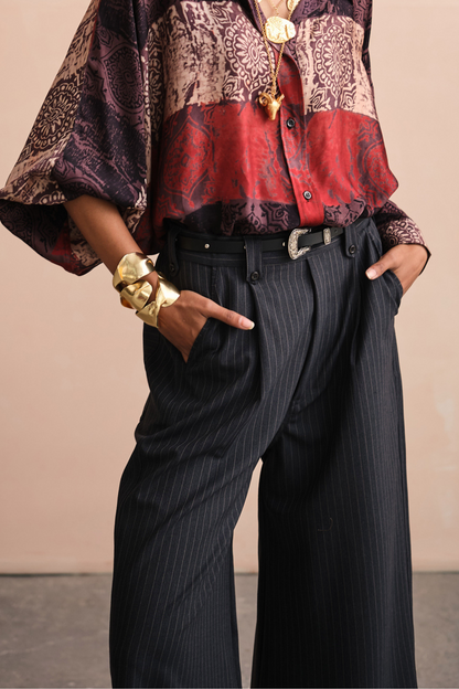 PINSTRIPE BELL PANTS